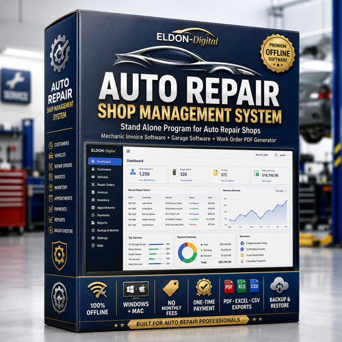 Auto repair shop software usb - auto,