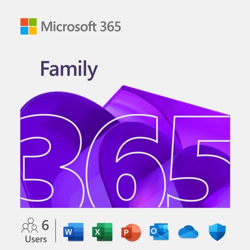 Microsoft 365 family - 6, pc